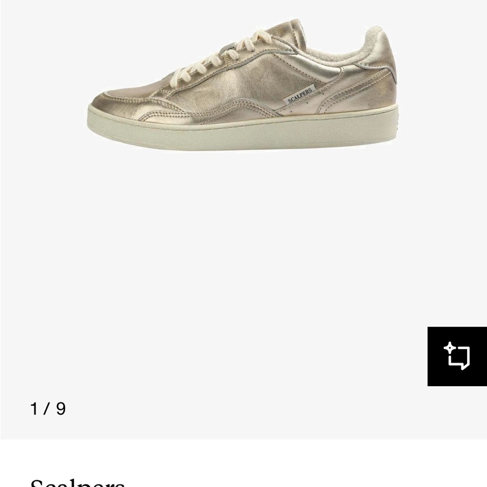 Spanish brand Scalpers gold peni shoes